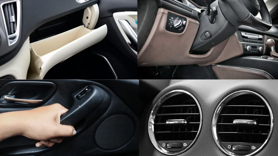 Plastic interior components in automotive