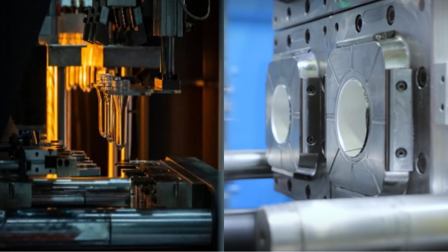 The post-processing of injection molding tends to be more complex than blow molding.