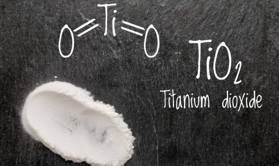 Titanium dioxide is a non-toxic inorganic compound used as a pigment in coatings, sunscreens, and food products (E171), with annual production exceeding 9 million tonnes