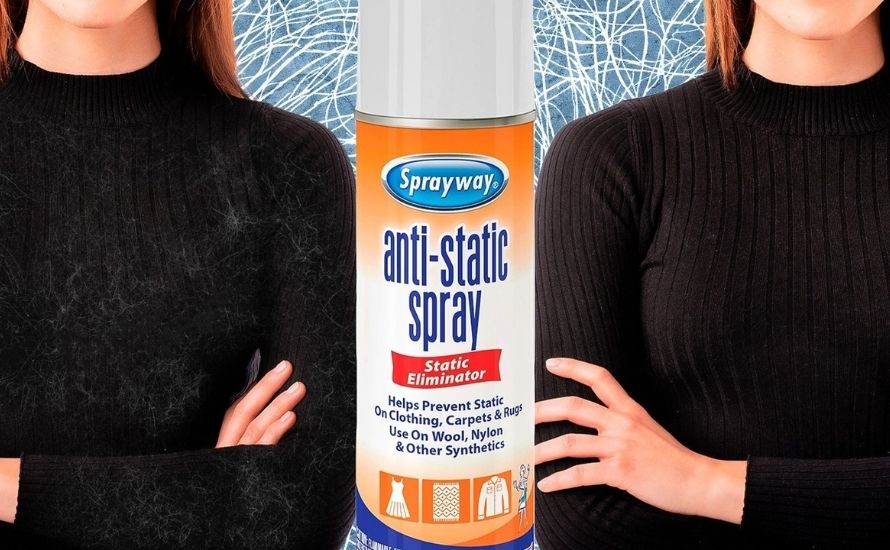 Anti-static spray helps eliminate static electricity from clothes, ideal for quick fixes when you are on the go