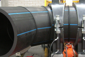 Socket fusion is the process of inserting the end of one HDPE pipe into the socket end of another pipe. 