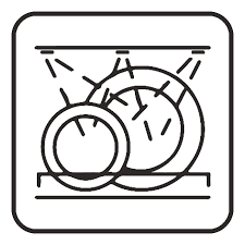 The dishwasher symbol shows that the plastic product can withstand the heat and pressure in the dishwasher
