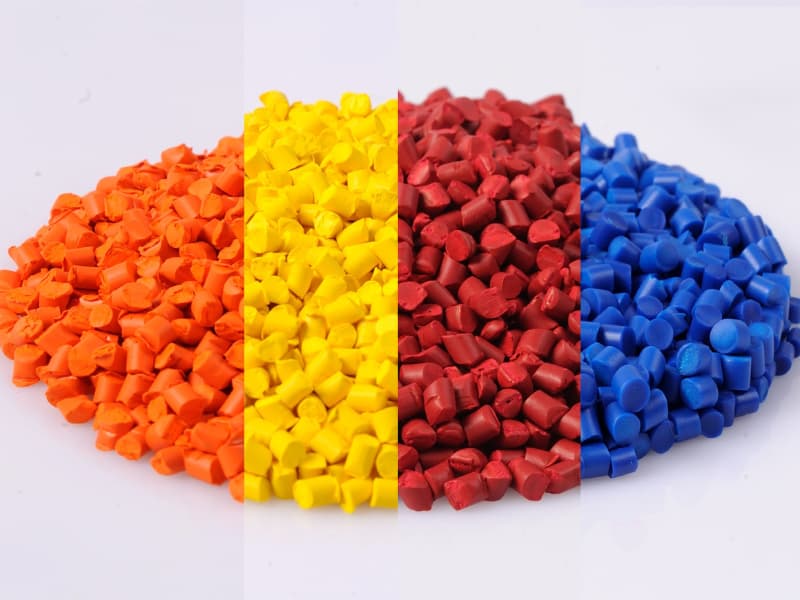 Color for plastics is a concentrated blend of pigments and additives