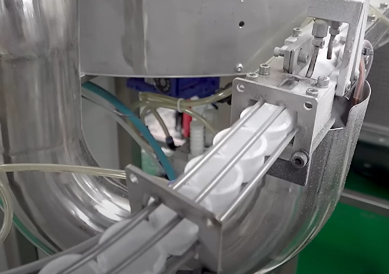 Plastic caps assembly lines