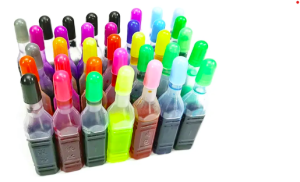 Plastic dyes create rich and vibrant colors